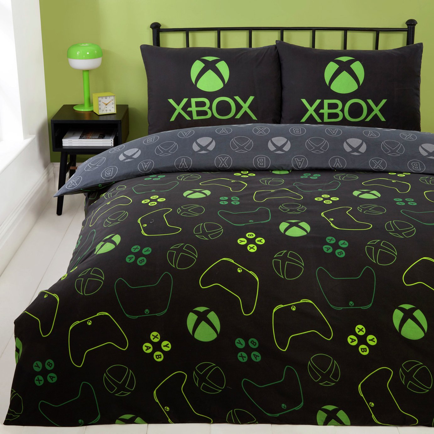 Xbox Black Kids Bedding Set - Double