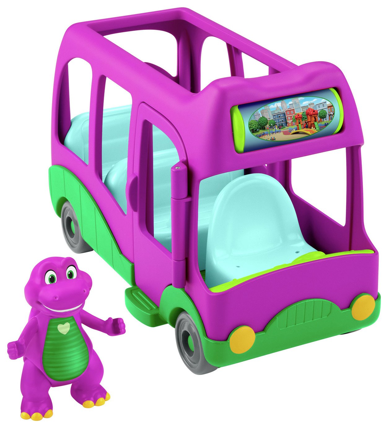Barney's World Adventure Bus Push-Along Toy 