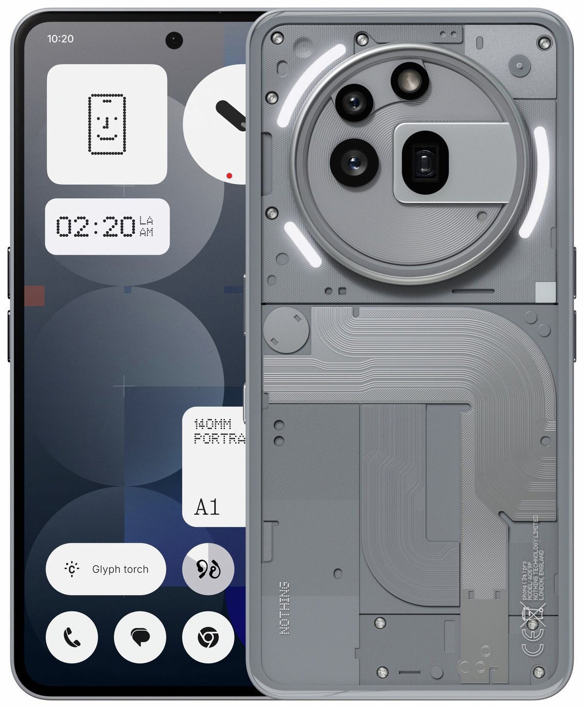 SIM Free Nothing Phone (3a) Pro 5G 256GB AI Phone - Grey