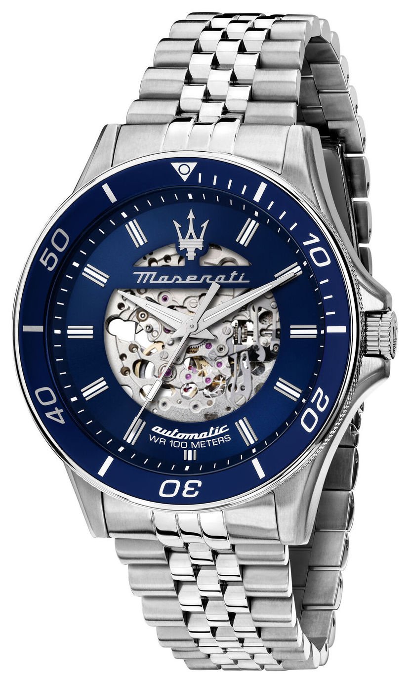 Maserati Automatic Blue Dial Stainless Steel Bracelet Watch