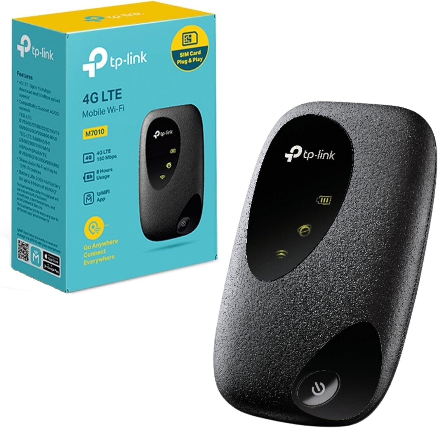TP-Link M7000 Unlocked LTE Cat4 4G Portable Travel Wi-Fi