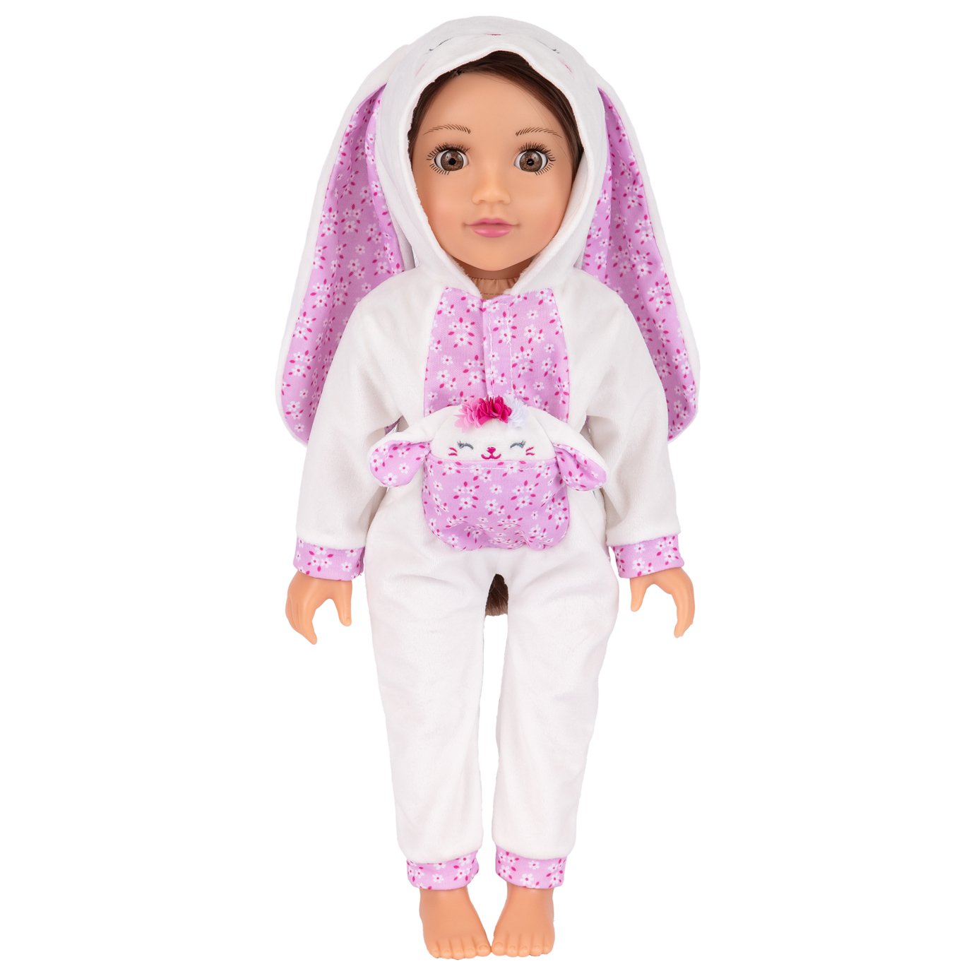 DesignAfriend 18 Inch Flower Bunny Doll Outfit