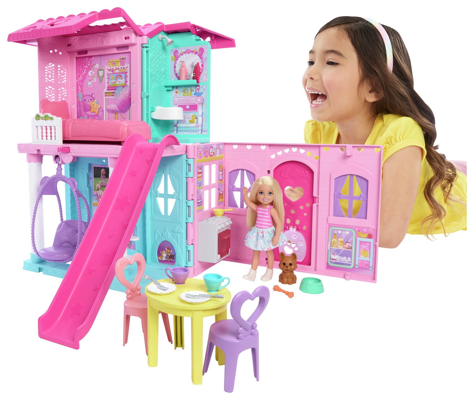 Barbie Chelsea Pop-Up Doll House with Doll & Accessories 