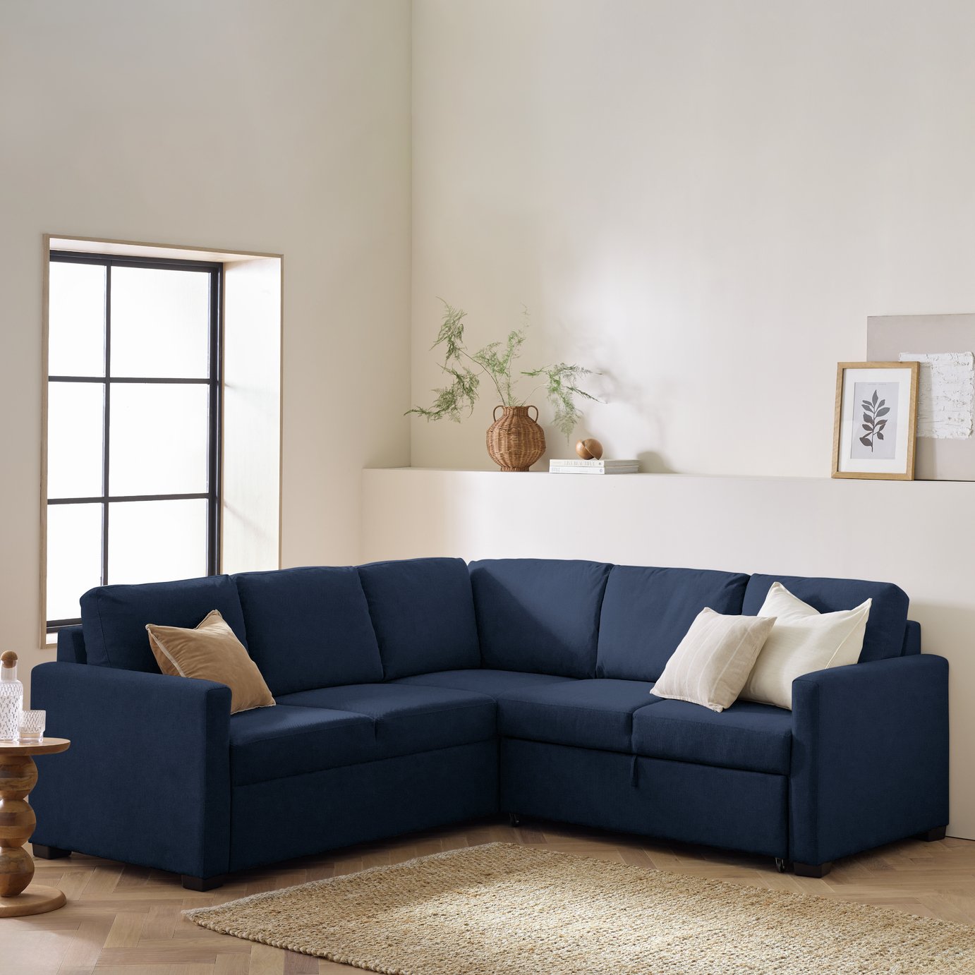 Habitat Reagan Fabric Corner Sofa Bed