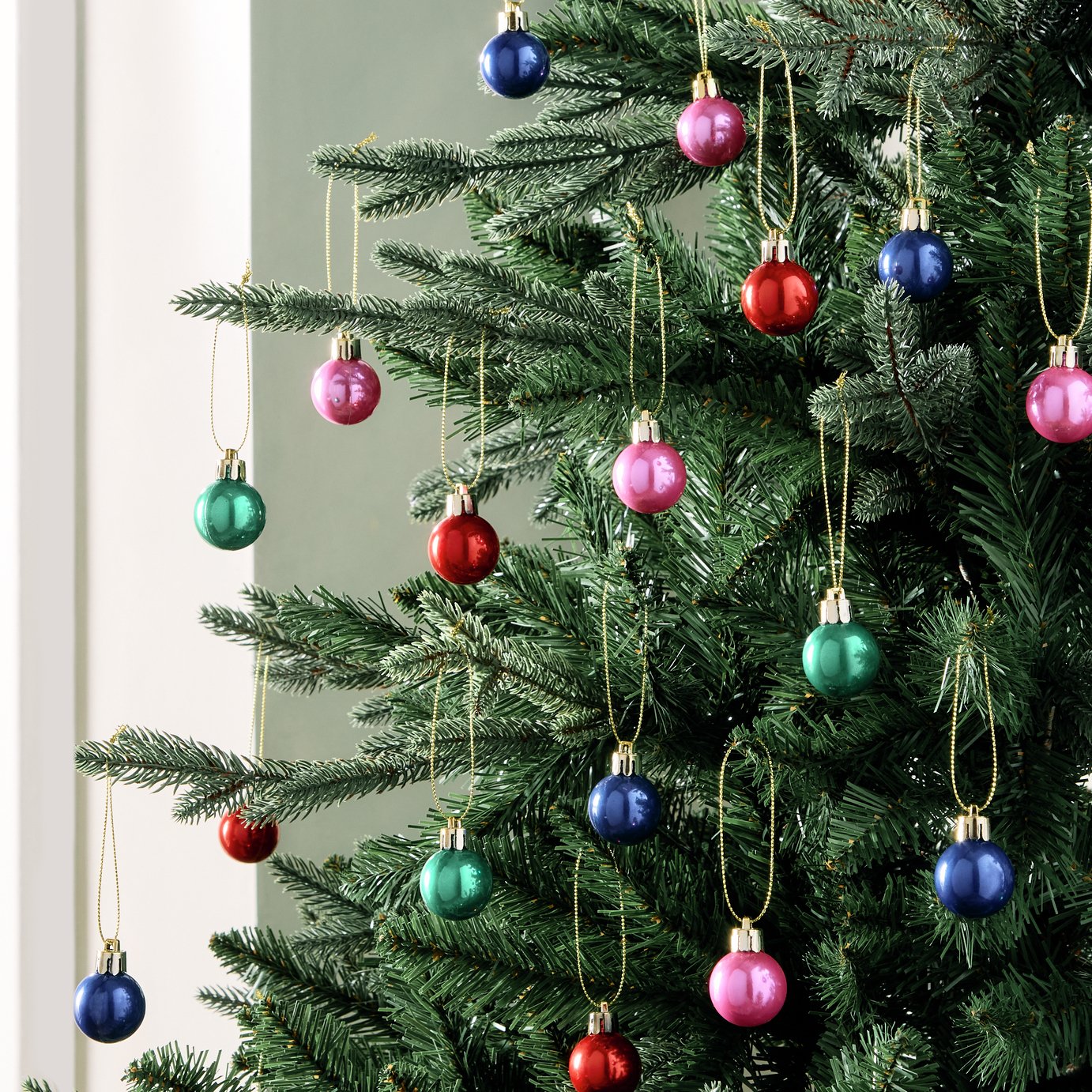 Habitat Pack of 49 Shatterproof Scandi Christmas Bauble