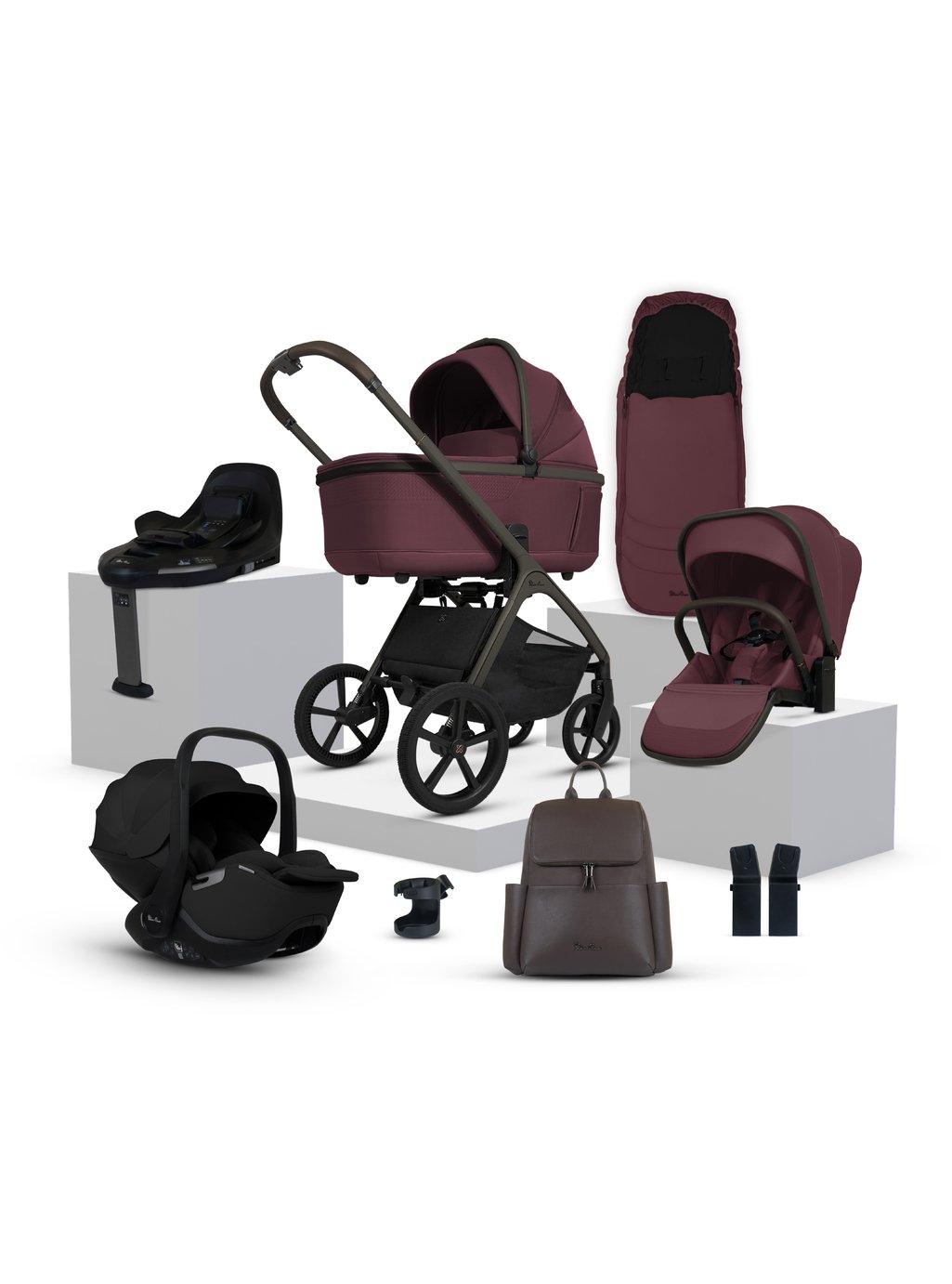 Silver Cross Cove Travel System - Damson