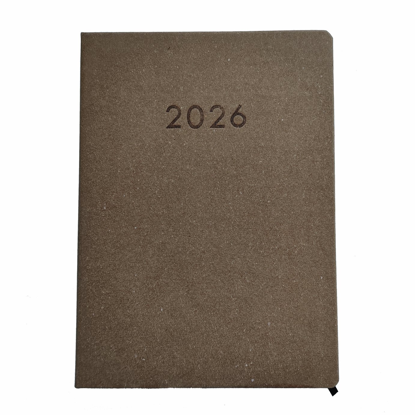 Argos Home Day to Page A4 Recycled Leather Diary 2026 - Tan