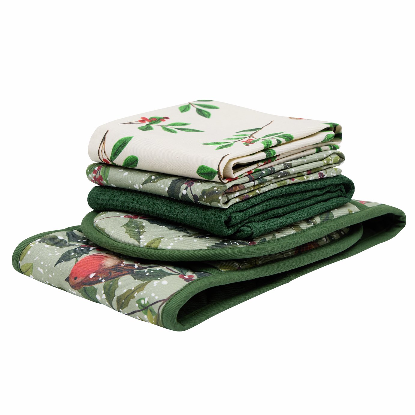 Argos Home Robin Kitchen Textiles Set - Green