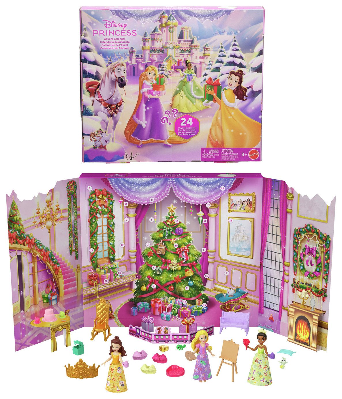 Disney Princess Advent Calendar with 24 Days of Gifts