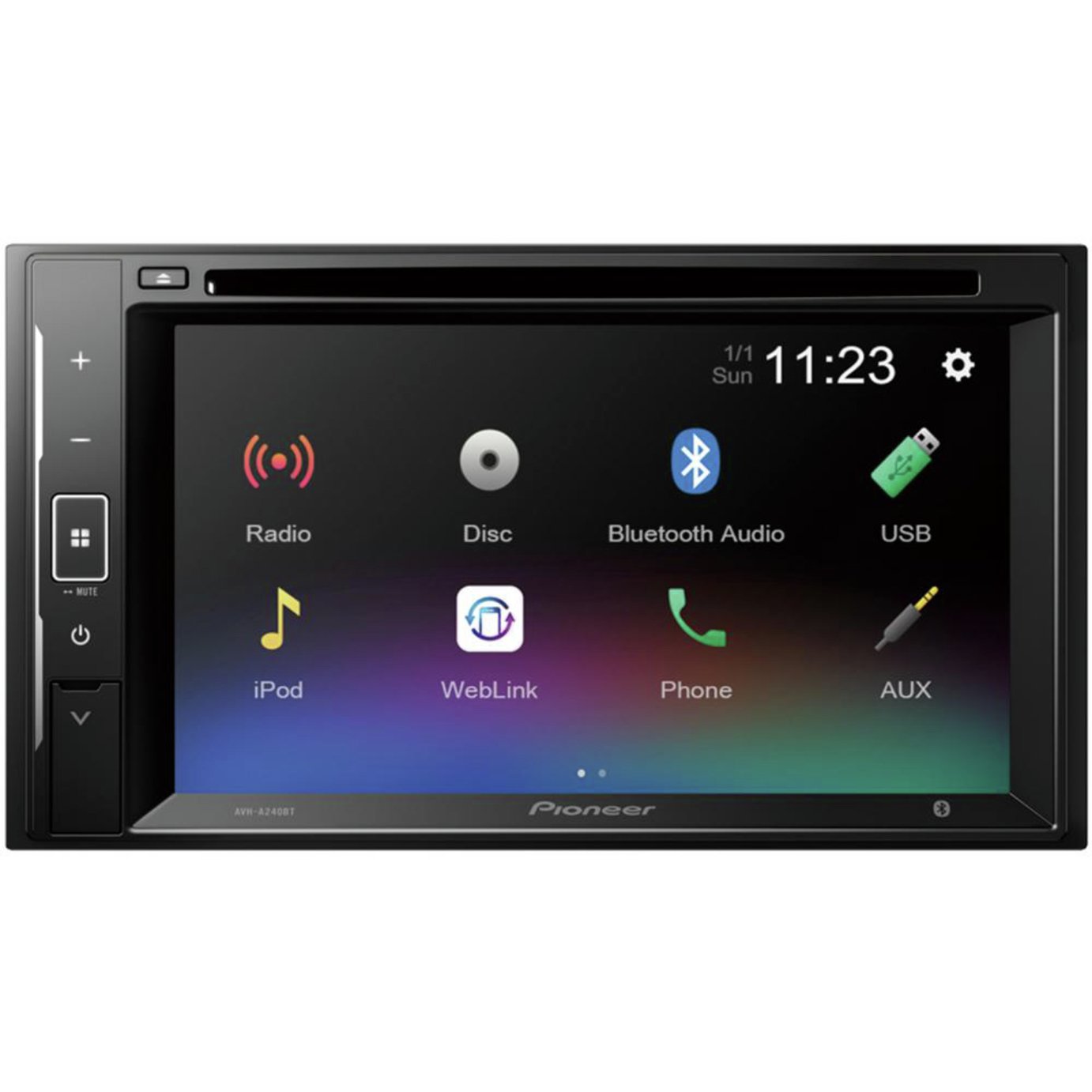 Pioneer AVHA240BT 6.2 Inch Touchscreen In-Car Display Audio