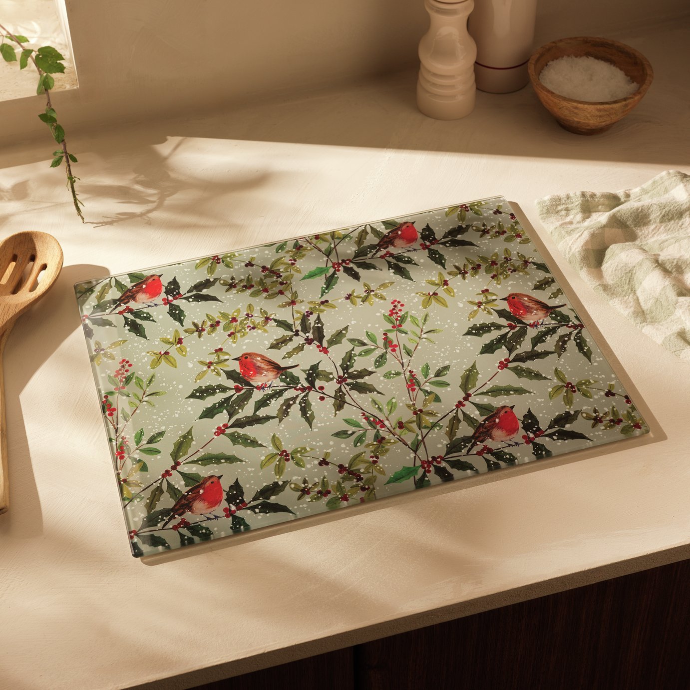 Argos Home Robin Rectangular Glass Worktop Saver 