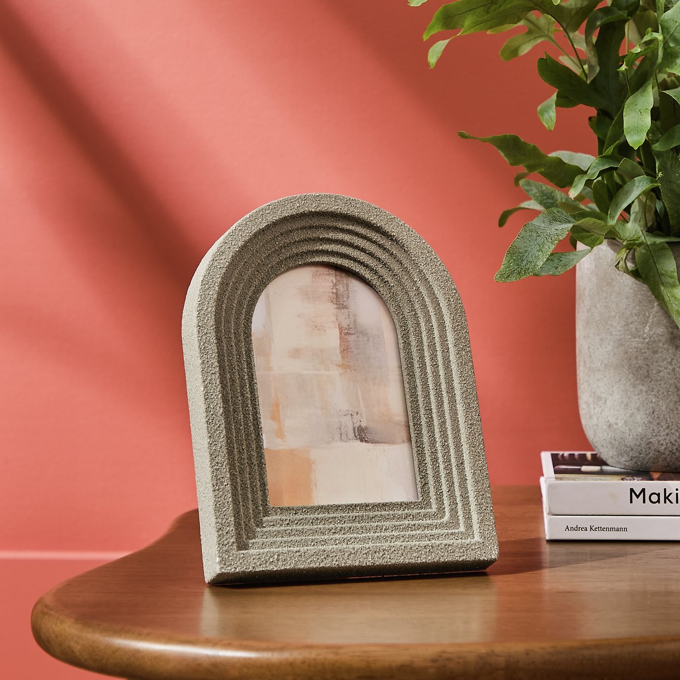 Habitat Green Arch Wooden Picture Frame - 4x6"