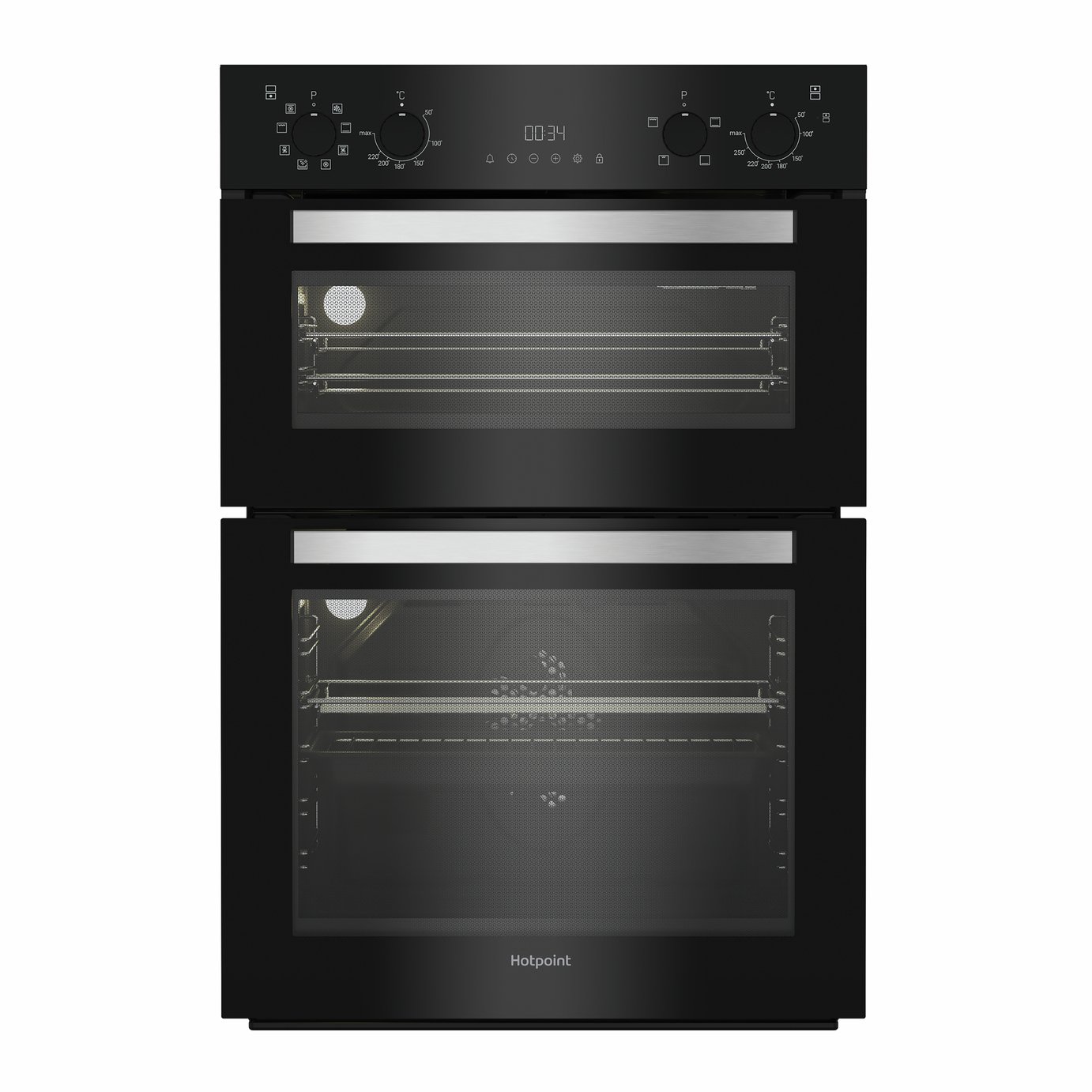 Hotpoint DIH82GB Built In Double Electric Oven - Black