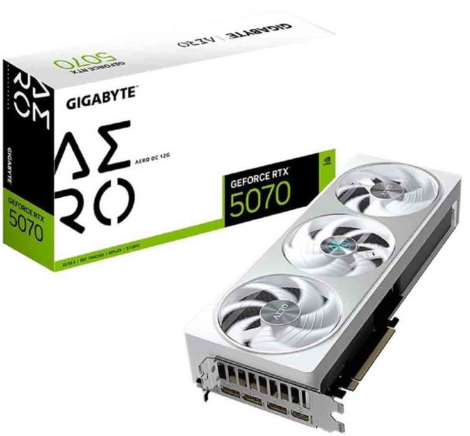 Gigabyte GeForce RTX 5070 AERO OC 12GB Graphics Card