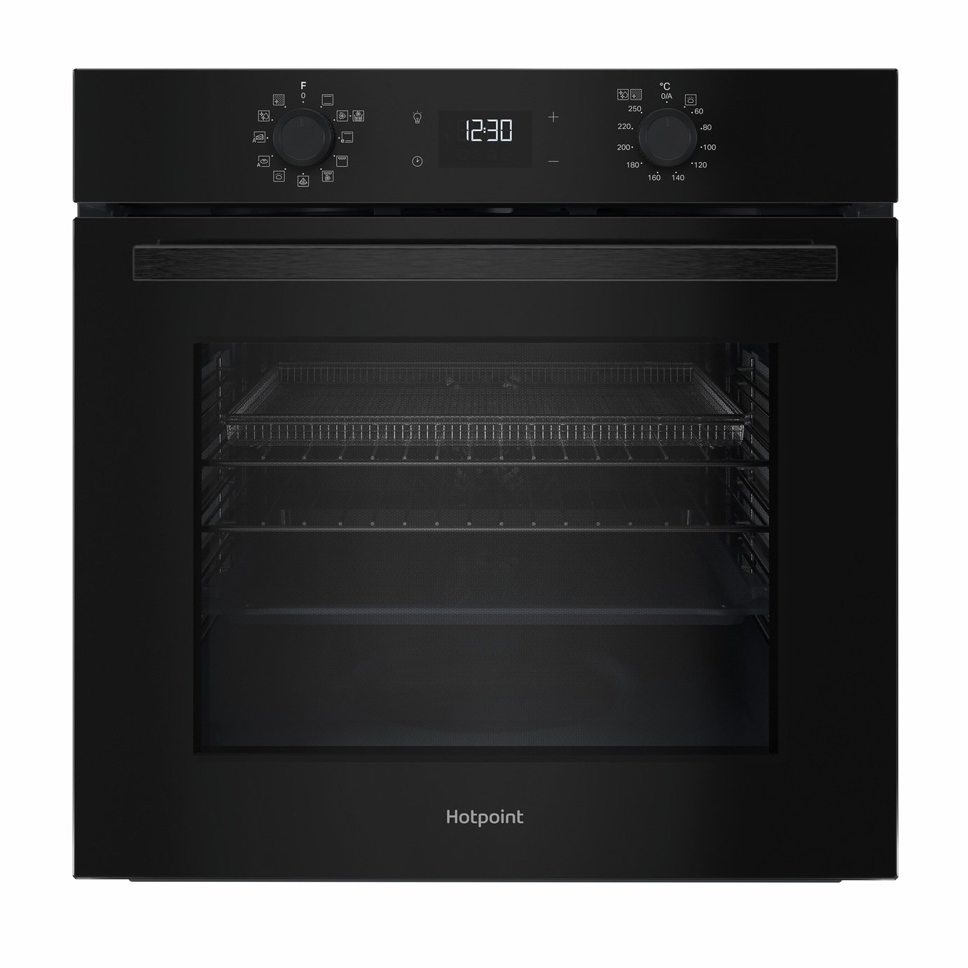 Hotpoint HO458CFBUK Built In Single Electric Oven - Black