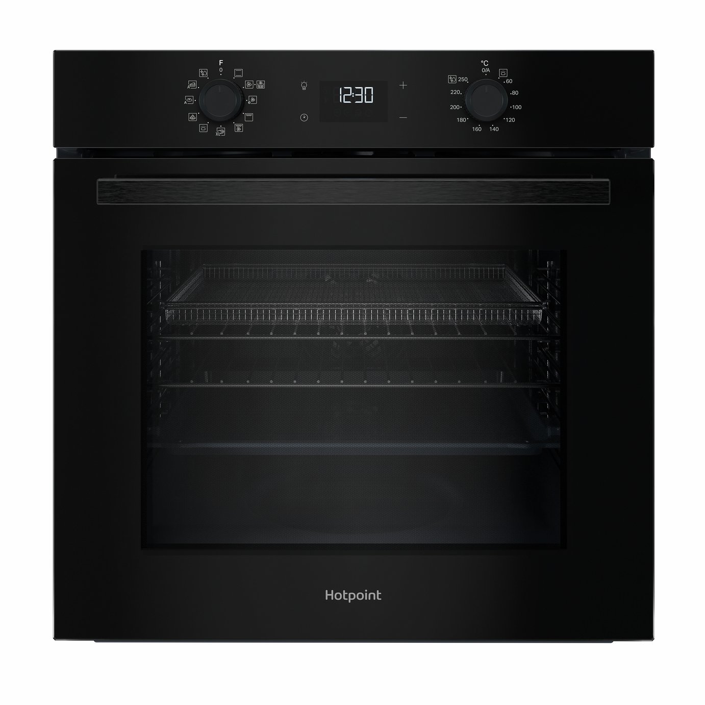 Hotpoint HO458HFBUK Built In Single Electric Oven - Black