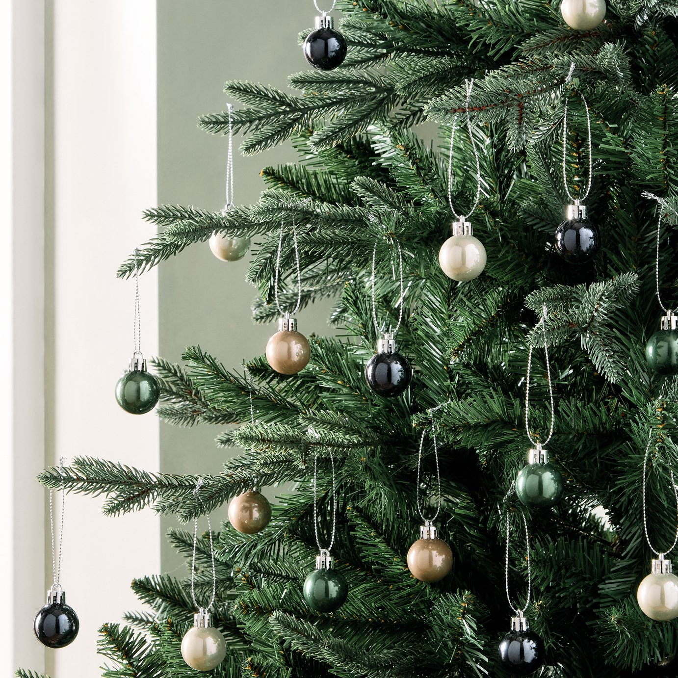 Habitat Pack of 49 Mini Shatterproof Christmas Baubles