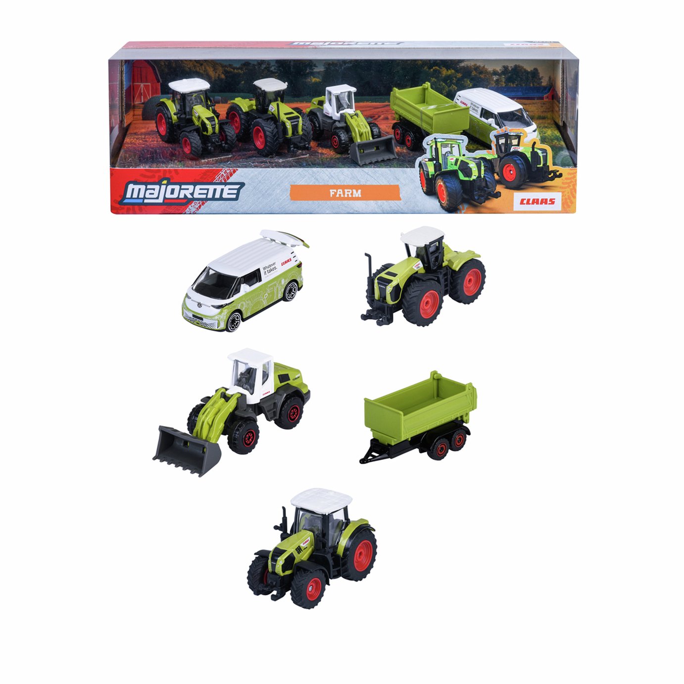 Majorette 1:64 Die Cast Farm Vehicle Gift Pack