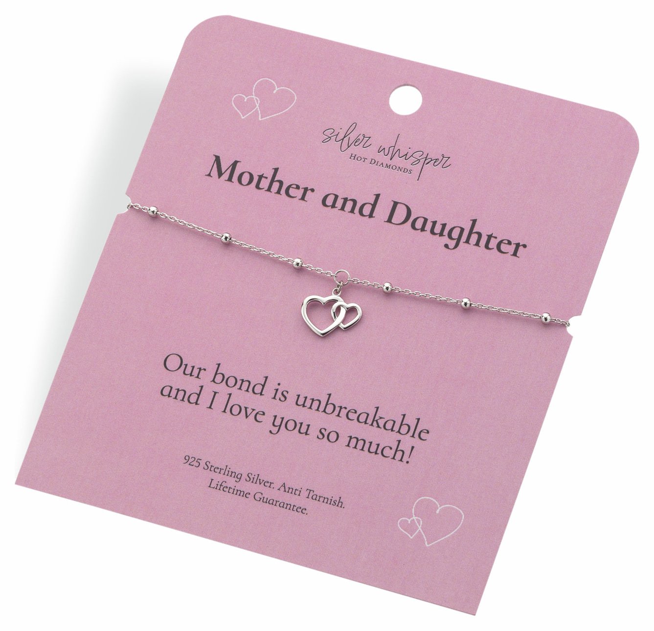 Hot Diamonds Sterling Silver Mother & Daughter Bracelet