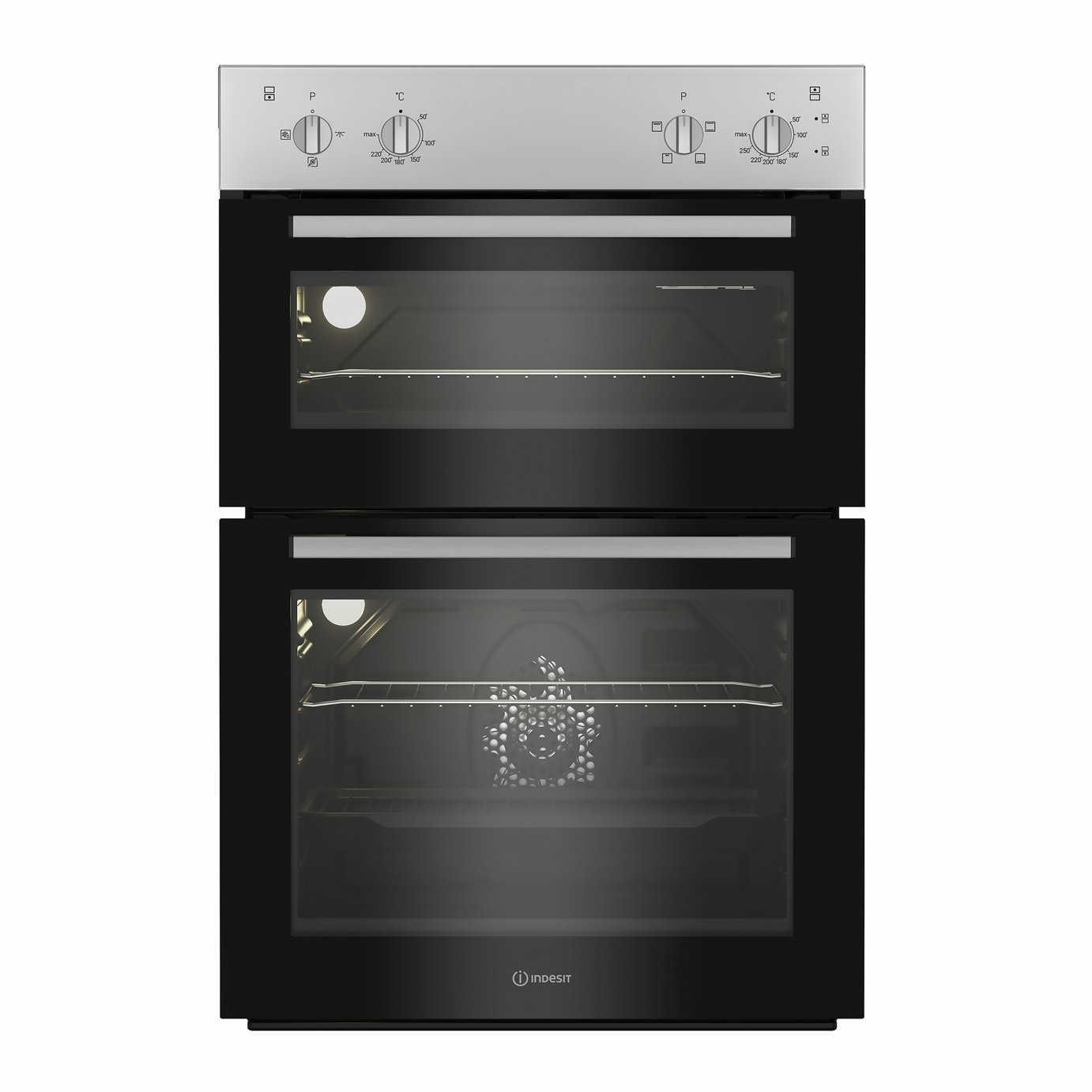 Indesit DII10NS Built In Double Electric Oven - Silver