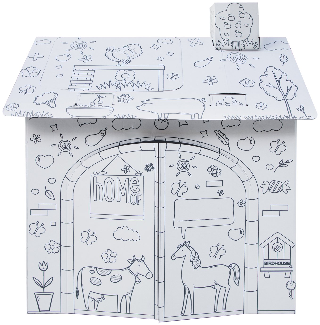 Chad Valley Colour In Cardboard House