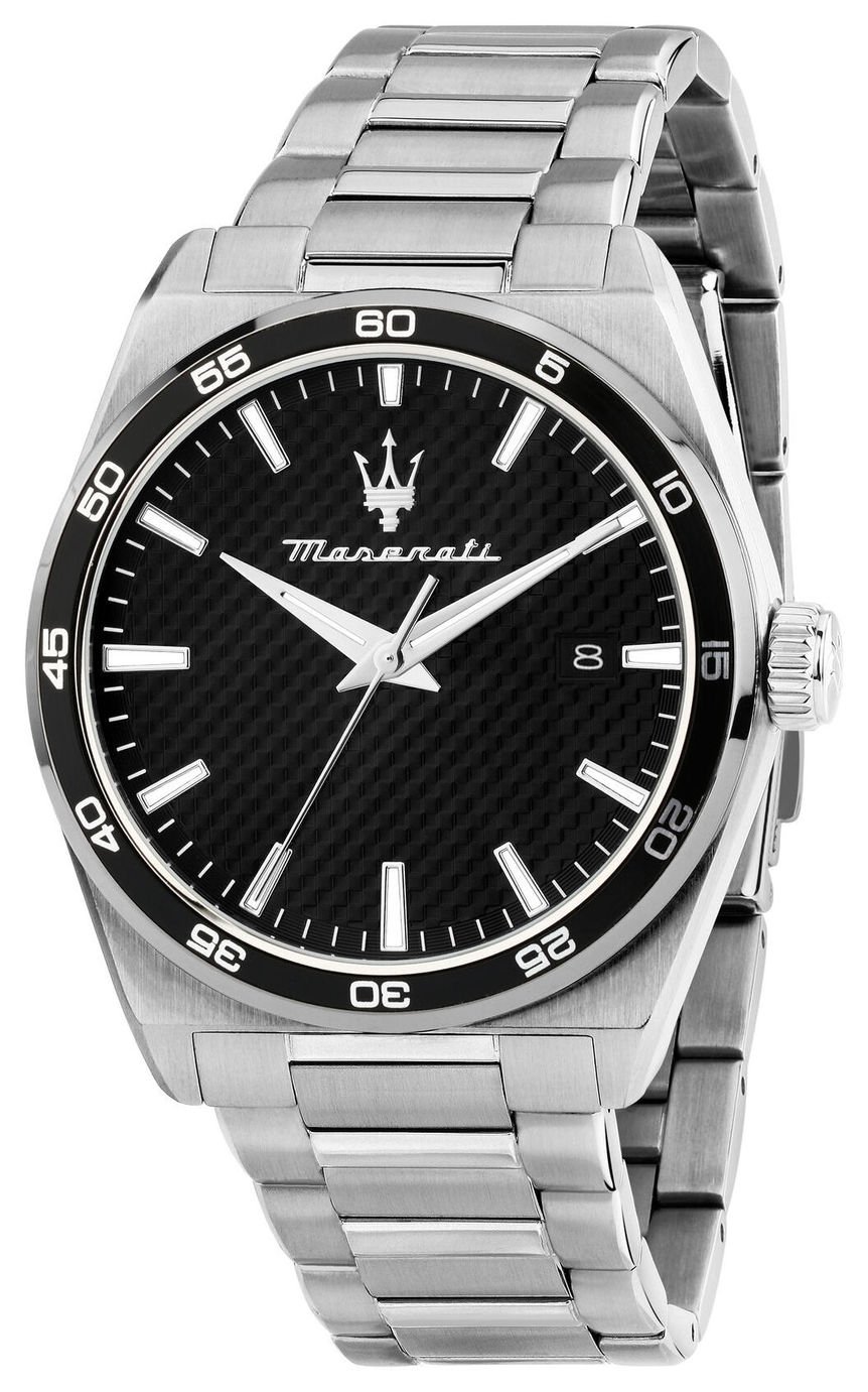 Maserati Index Black Dial Stainless Steel Bracelet Watch