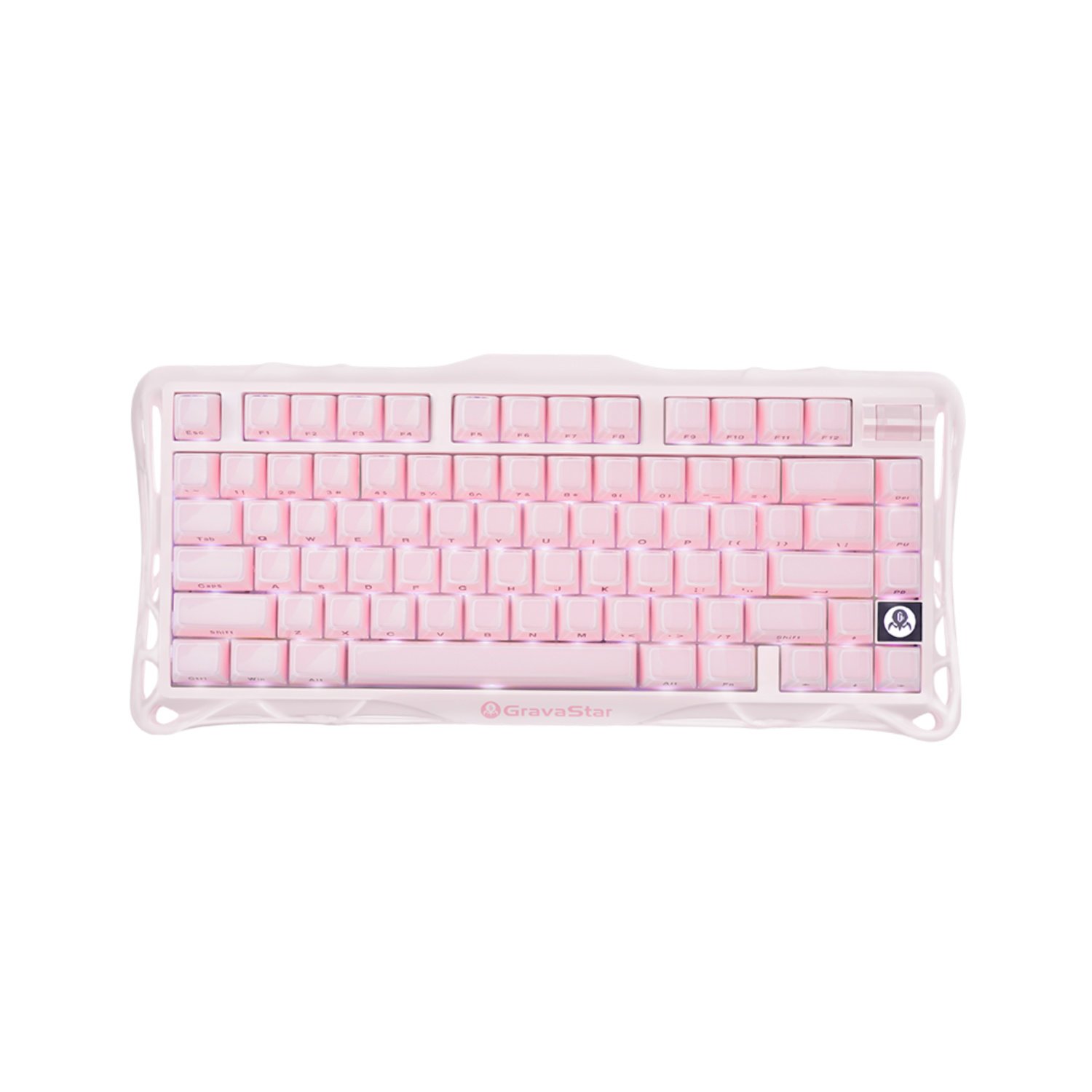 GravaStar Mercury K1 Sakura Gaming Wireless Keyboard - Pink