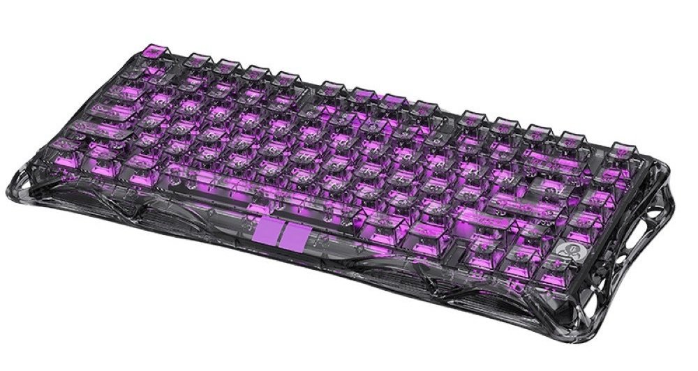 GravaStar Mercury V75 Lite Transparent Gaming Wired Keyboard