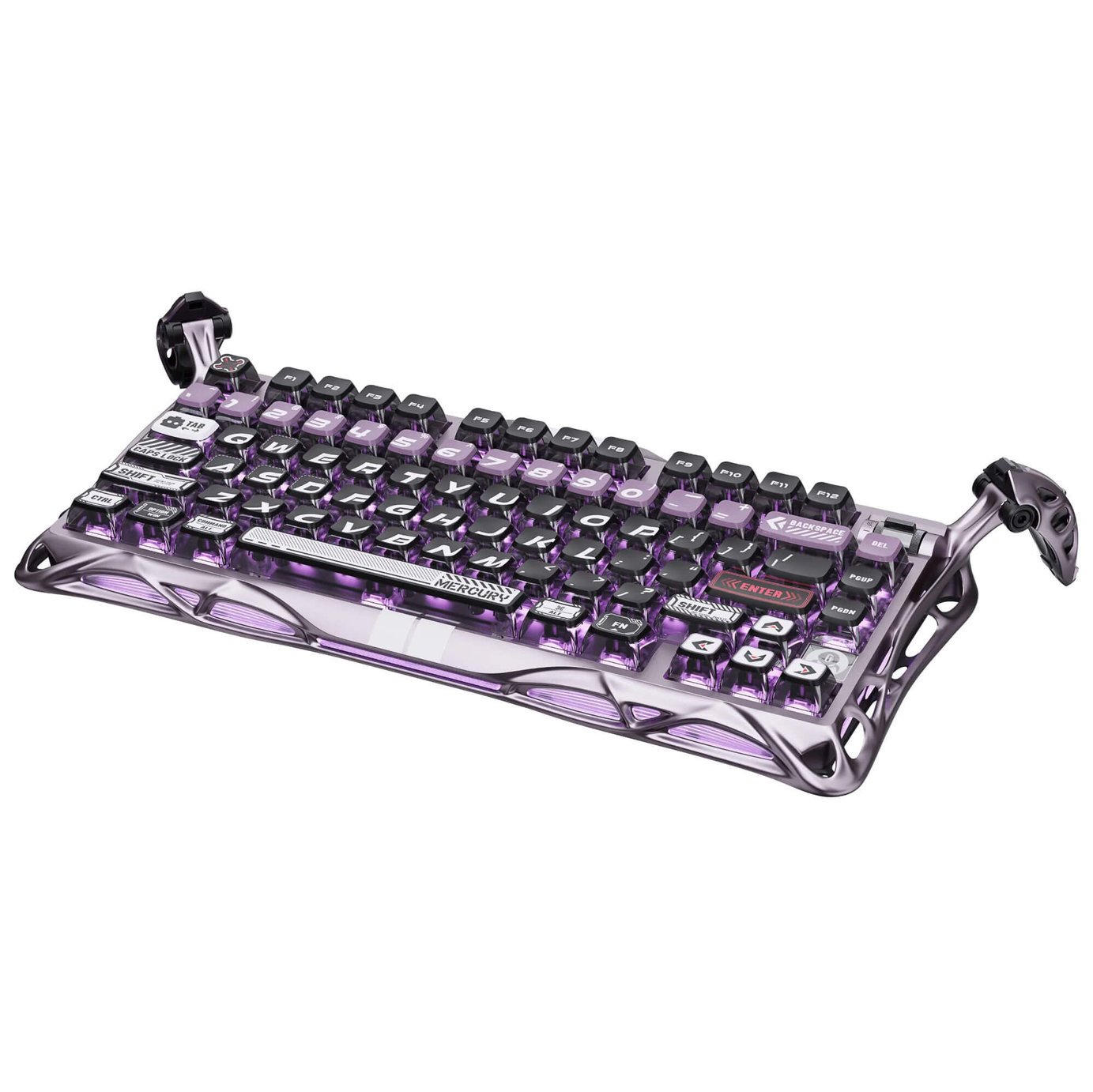 GravaStar Mercury V75 Pro Iron Wired Keyboard - Purple