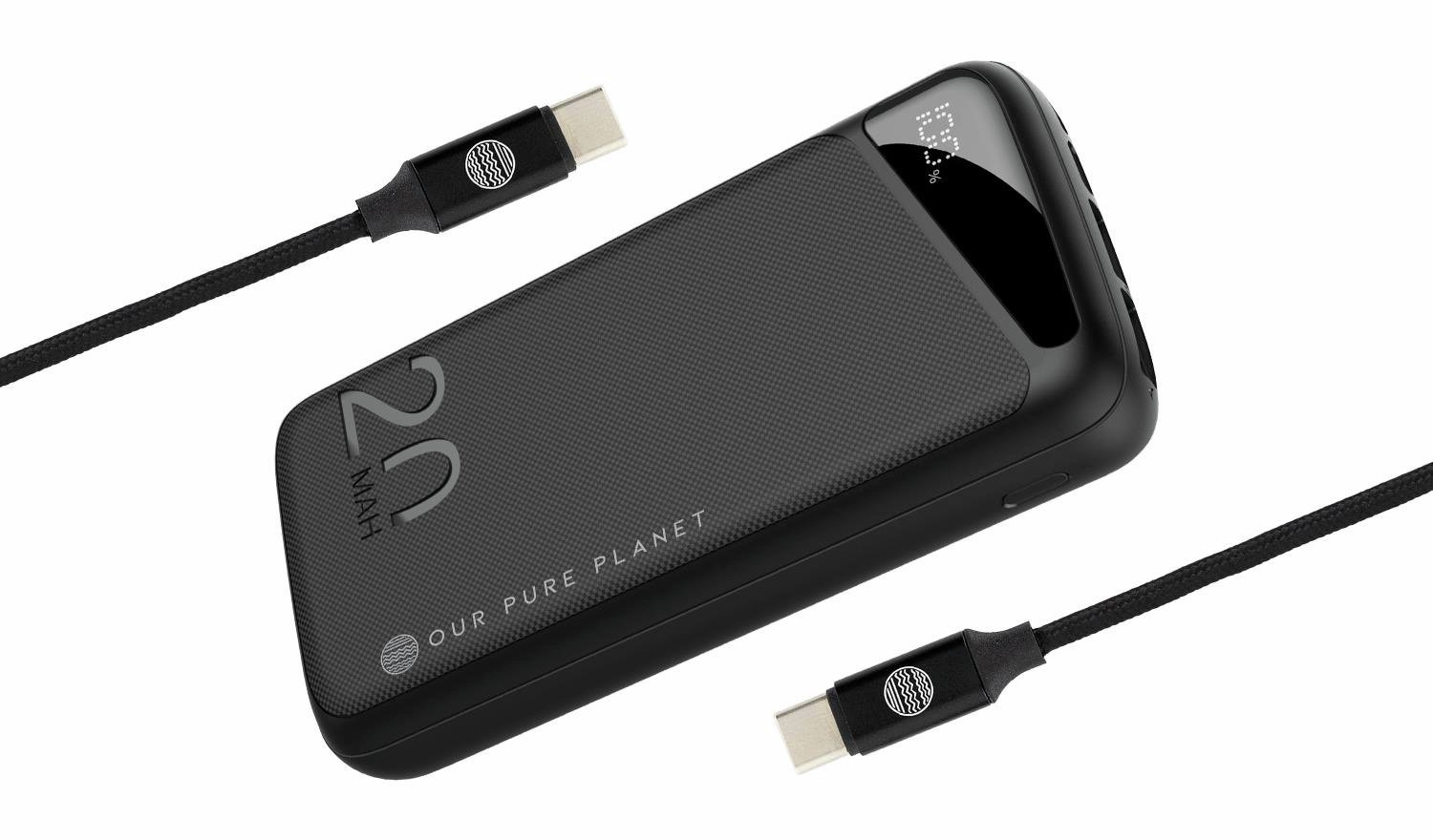 Our Pure Planet 20000mAh Power Bank & USB-C 1.2m cable