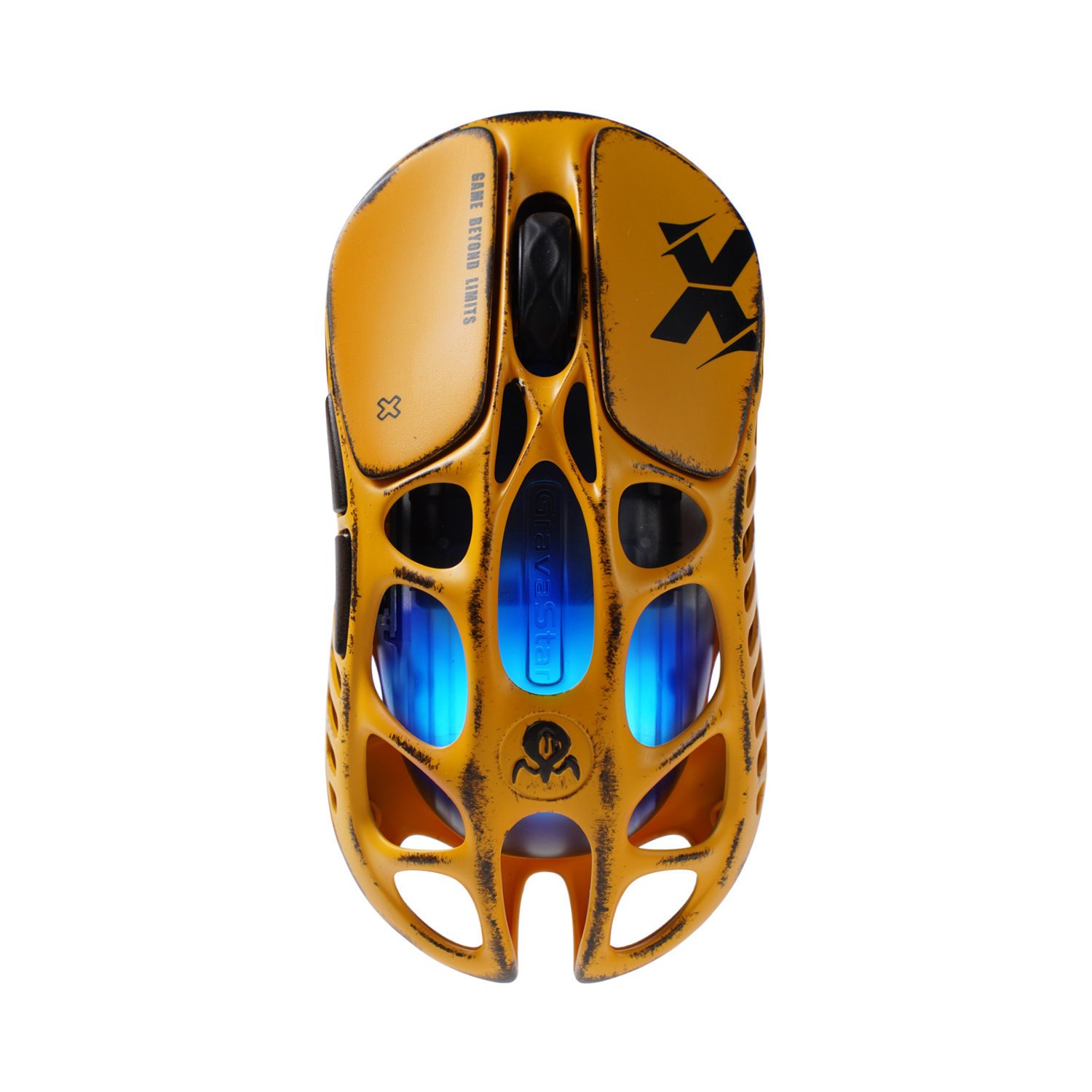 Gravastar Mercury X Se Battle worn Wireless Mouse - Yellow