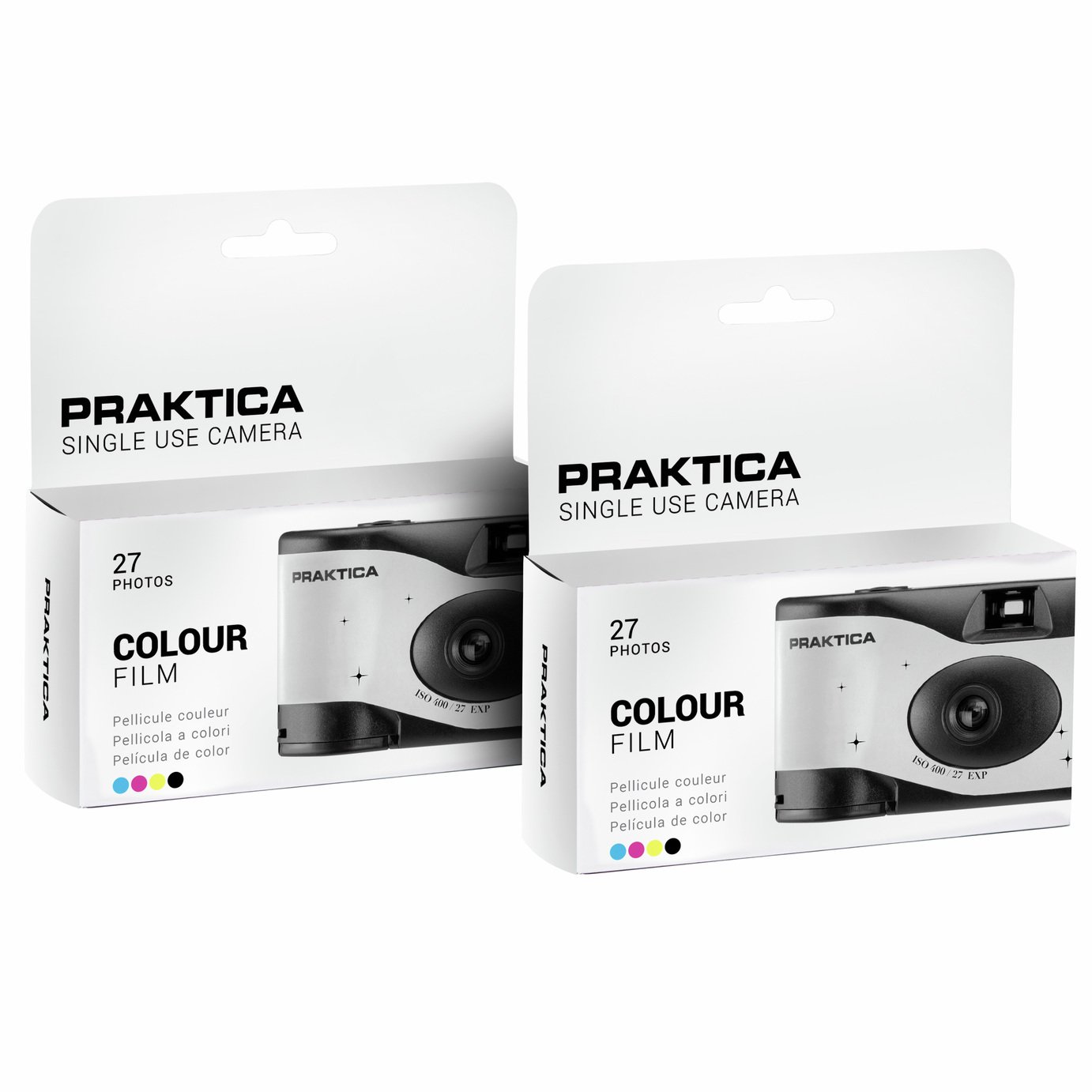 Praktica Single Use 27 Shots White Camera - 2 Pack