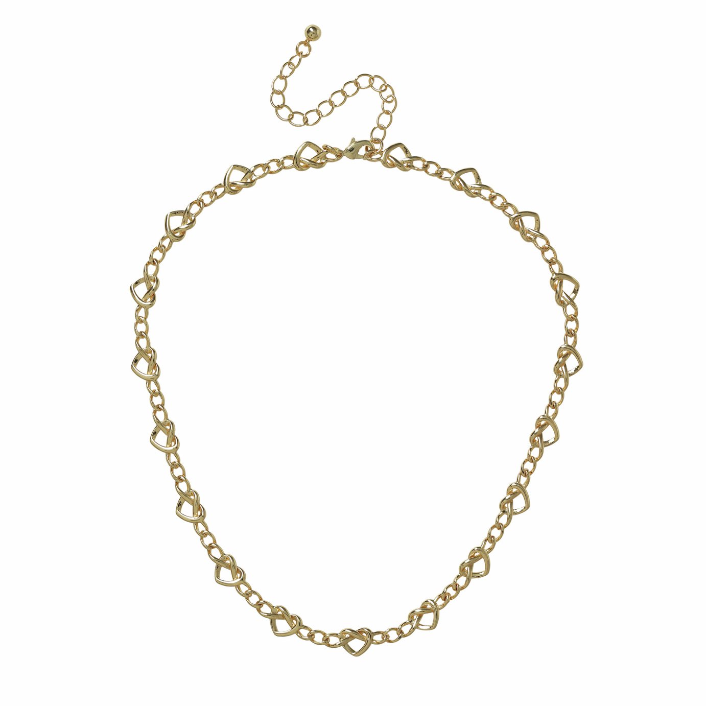 Liars & Lovers Gold Tone Heart Chain Necklace