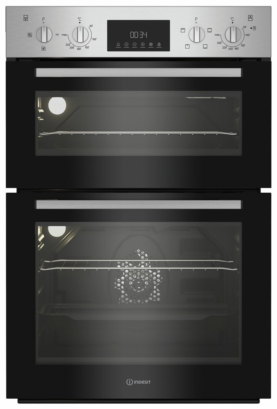 Indesit DII10DIX Built In Double Electric Oven - S/Steel