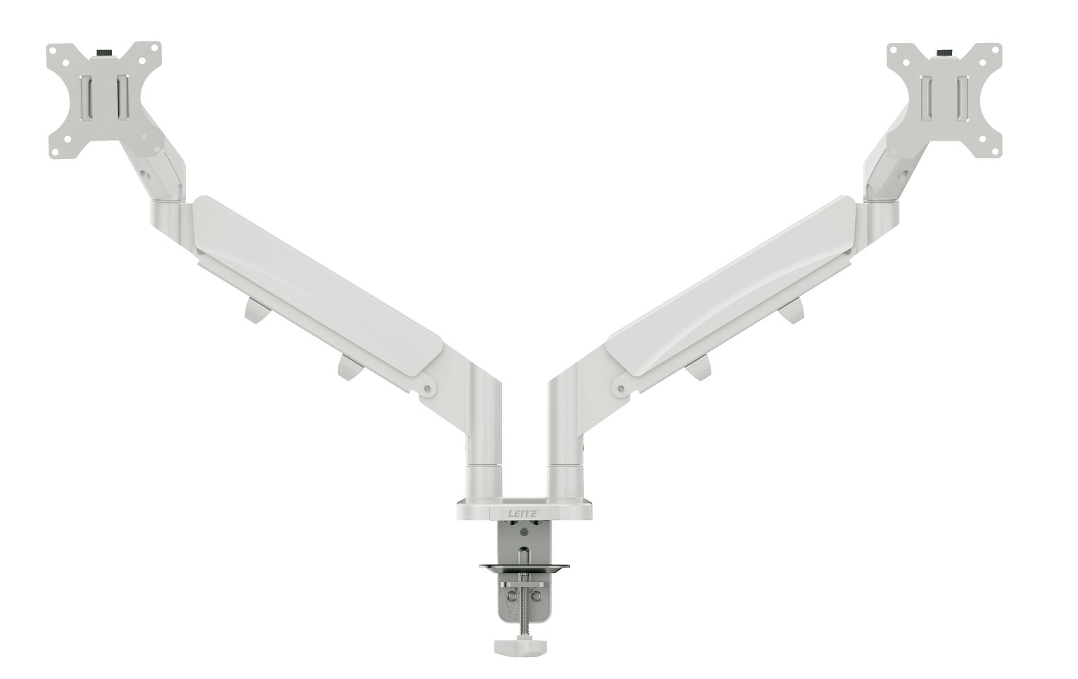 Leitz Ergo Dual Monitor Arm - Light Grey