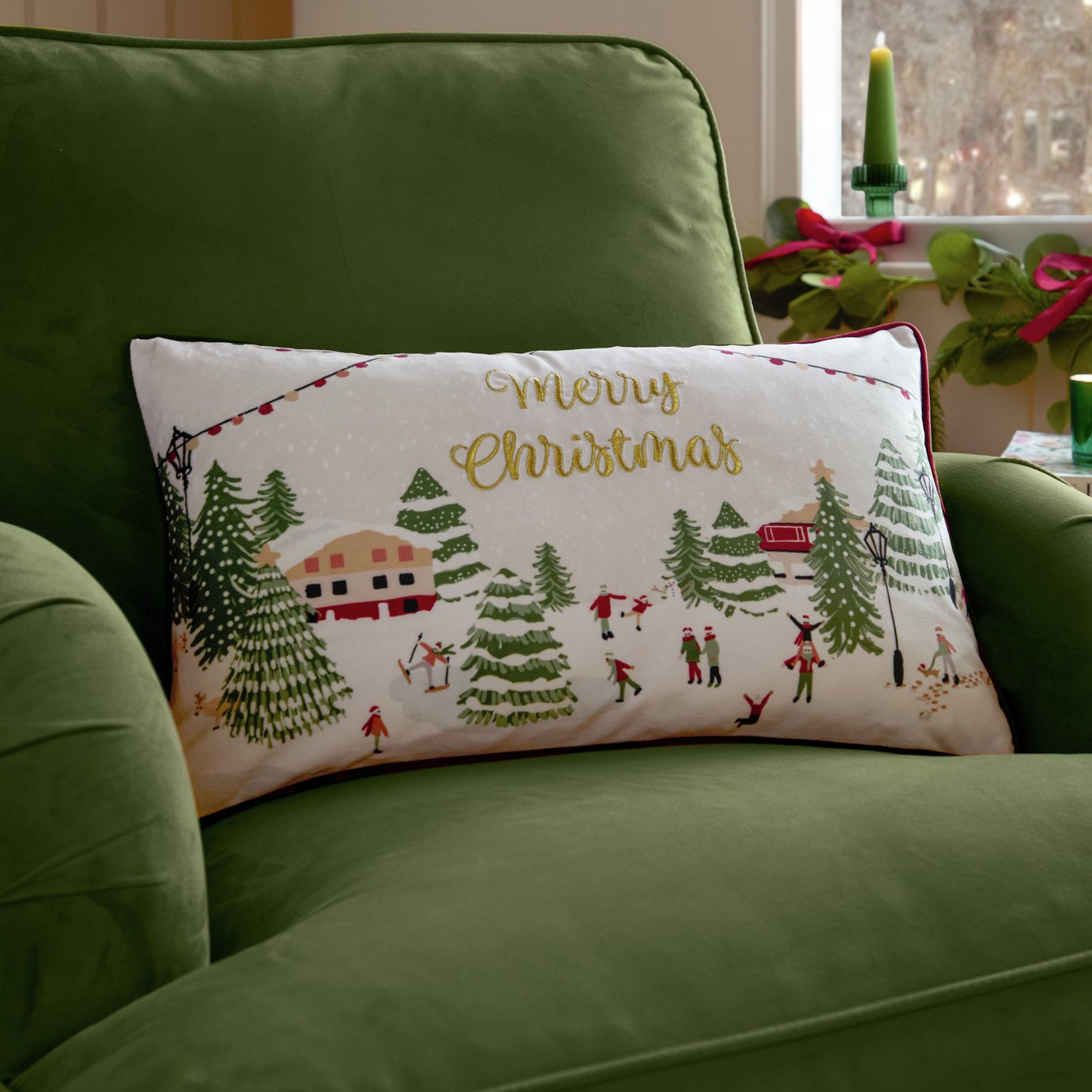 furn Joy to All Cushion - White - 30x50cm