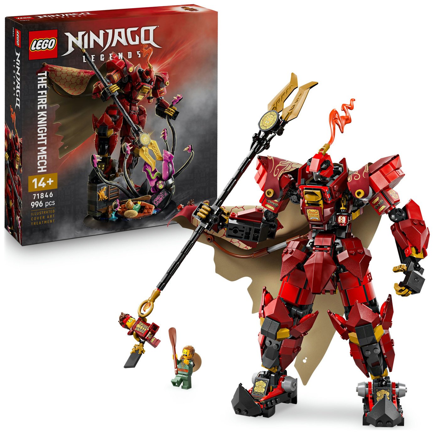 LEGO NINJAGO The Fire Knight Mech Toy Building Set 71846