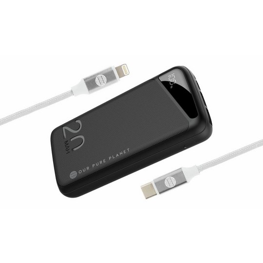 Our Pure Planet 20000mAh Power Bank & Lightning 1.2m cable