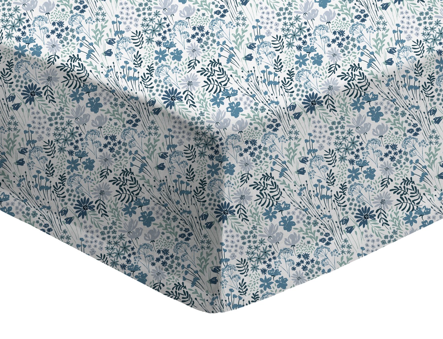 Argos Home Ditsy Floral Blue Fitted Sheet