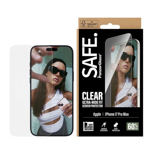 SAFE. By PanzerGlass iPhone 17 Pro Max Screen Protector