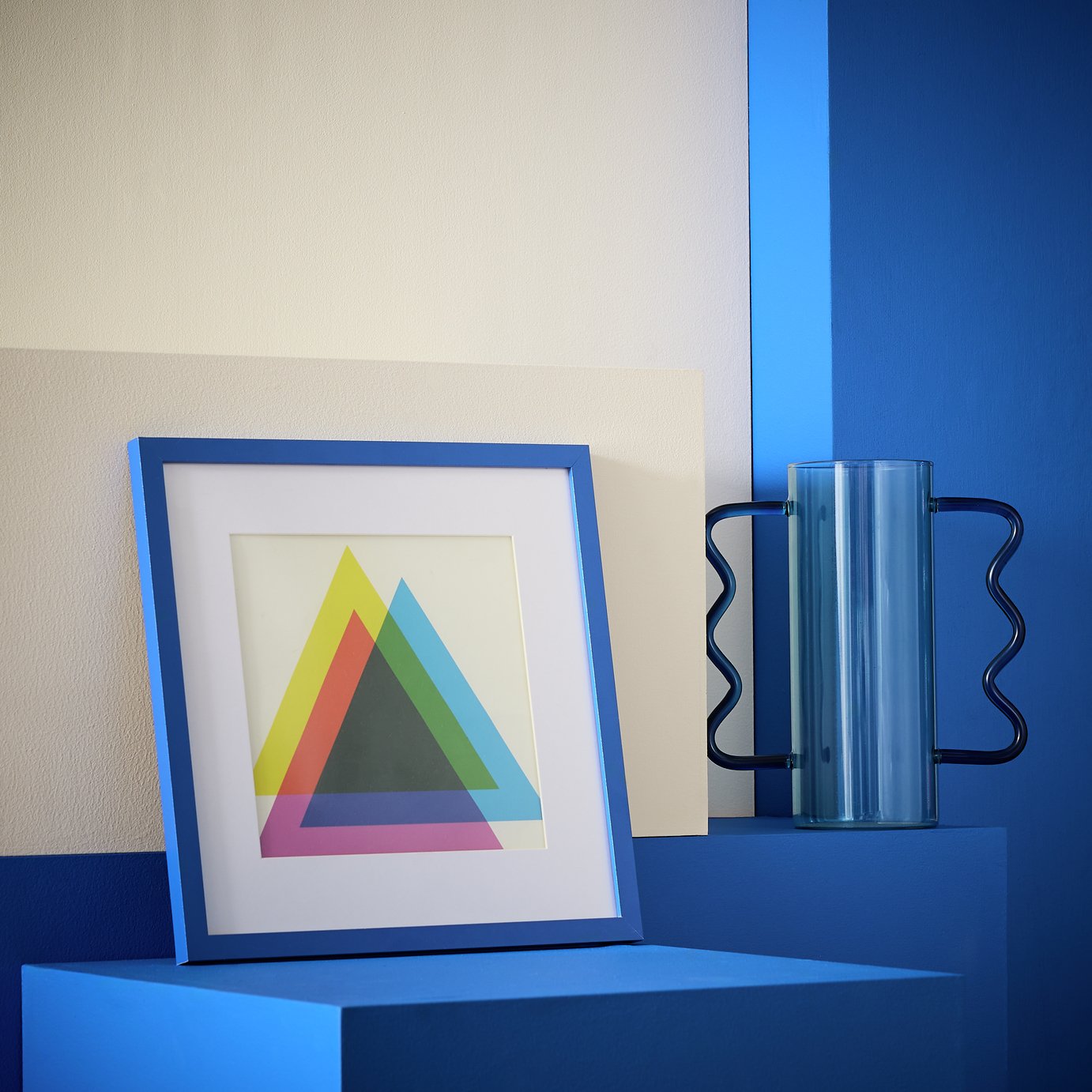 Habitat Blue Square Picture Frame - 12x12" - 30x30cm