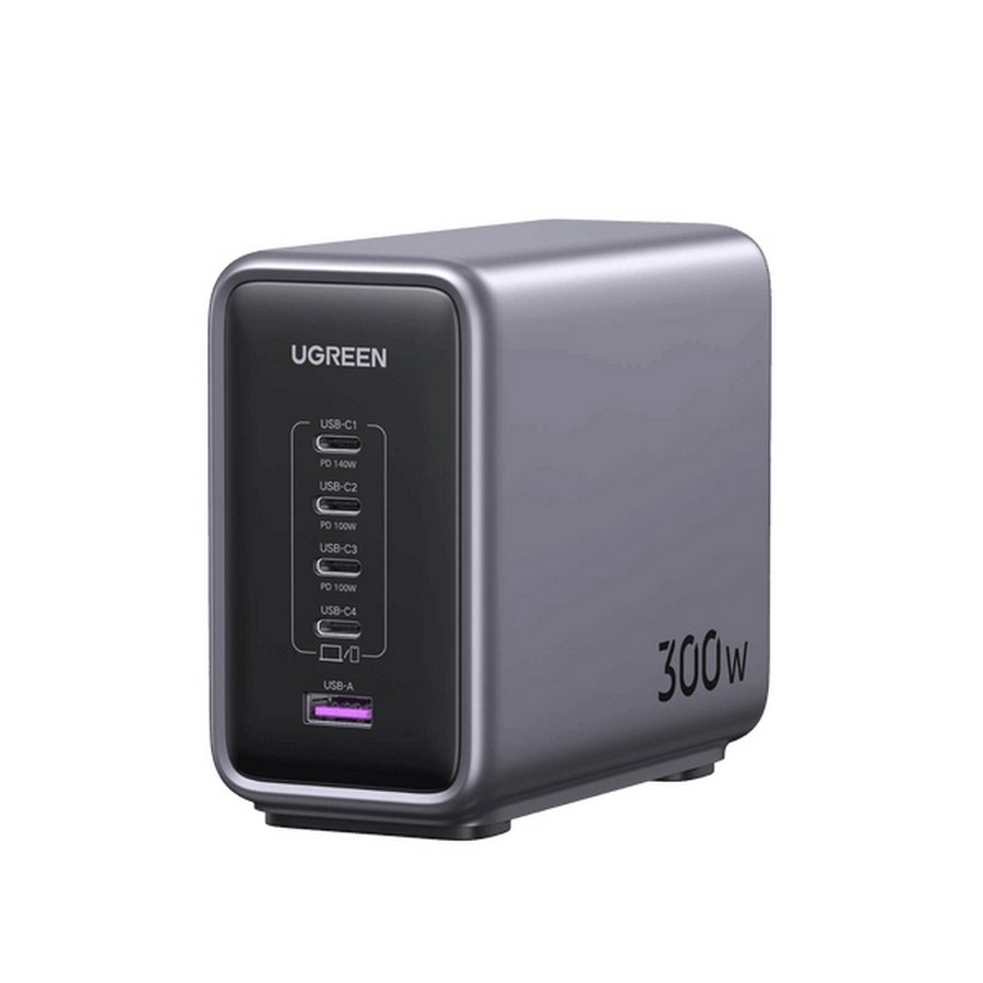 UGREEN Nexode 300W 5-Port PD GaN Desktop Charger - Grey