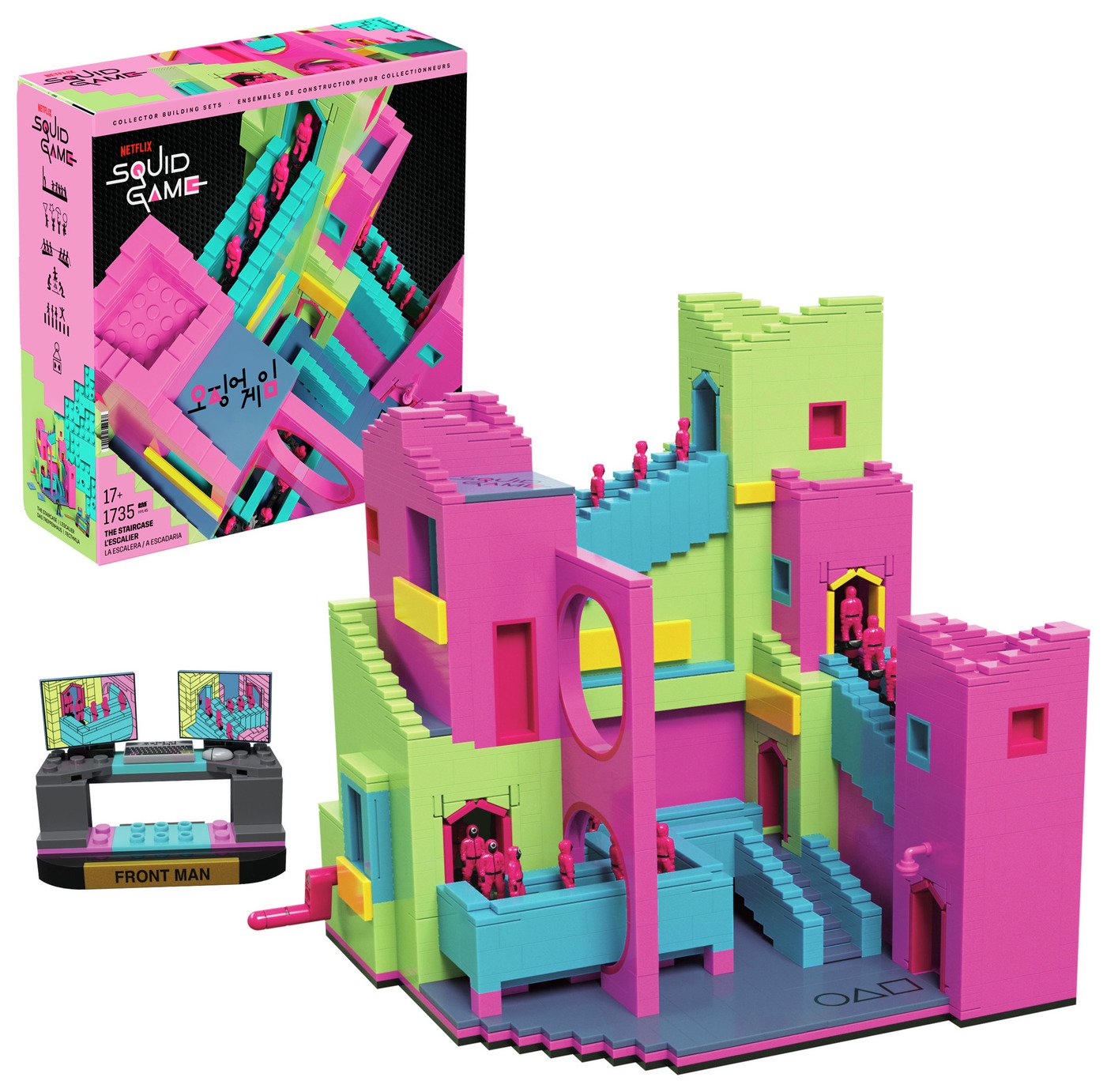 Mega Squid Game Staircase Building Toy Kits & Action Figure 