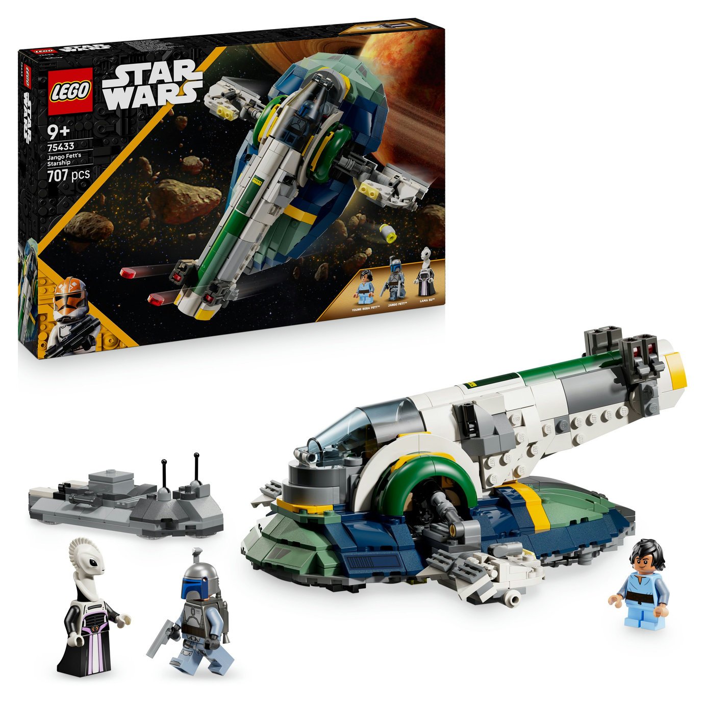 LEGO Star Wars Jango Fett's Starship Building Toy Set 75433