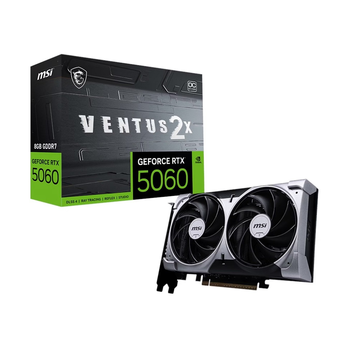 MSI GeForce RTX 5060 8GB Ventus 2X OC Graphics Card