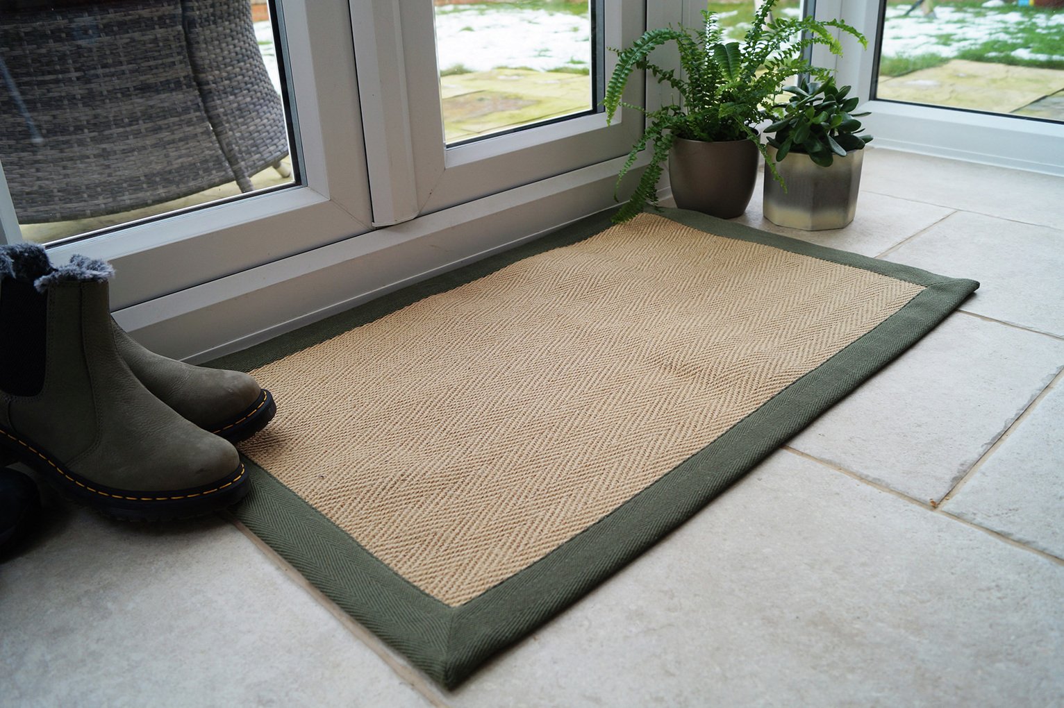 Cotton Bordered Mat