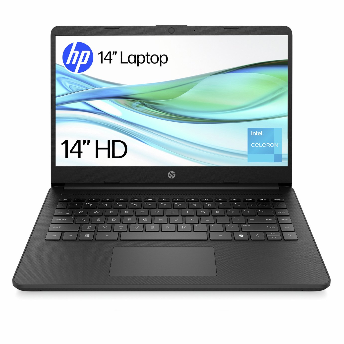 HP 14s-dq3001na 14in Intel Celeron 4GB 64GB Laptop - Black
