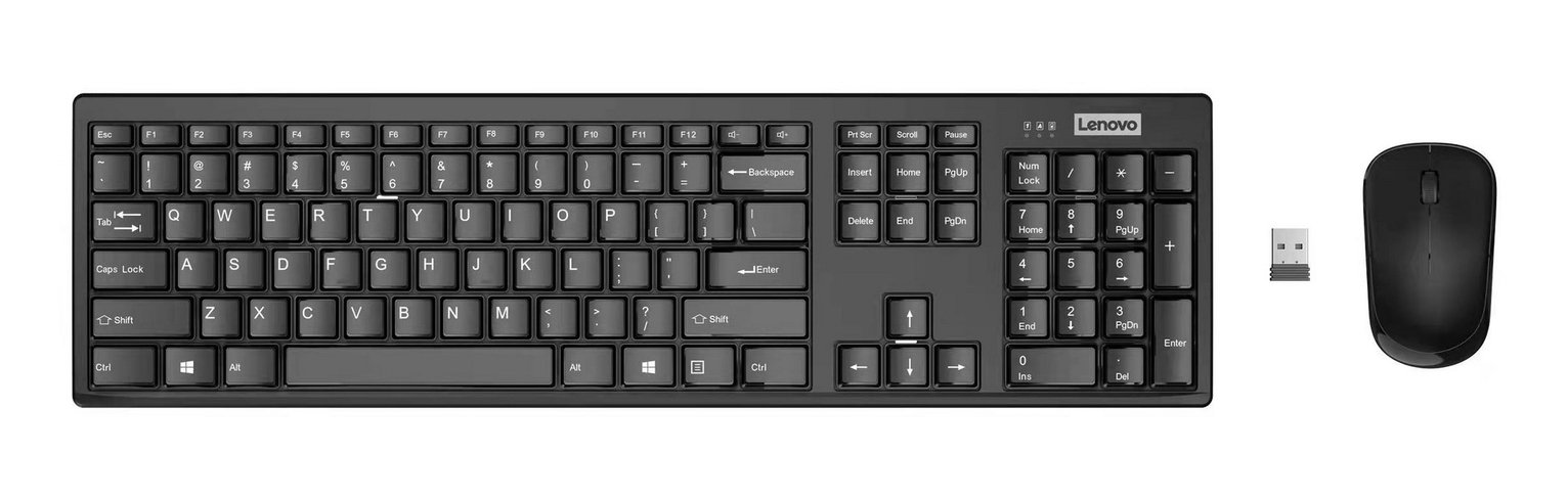 Lenovo 100 USB-A Wireless Mouse and Keyboard