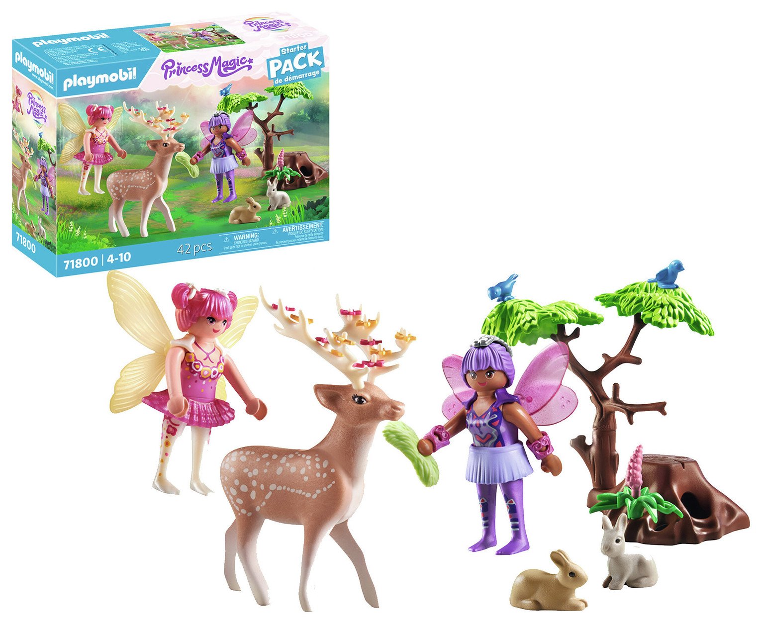 Playmobil 71800 Starter Pack Fairies with Forest Animals
