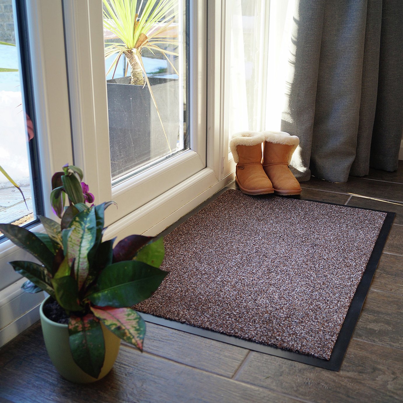 Mighty Mats Dirt Buster Natural Star Doormat - 50x80cm